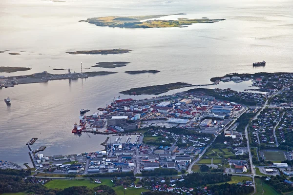 Tananger del porto visto dall'alto — Foto Stock