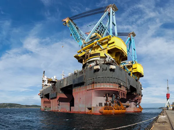 Floating crane vessel — Stock Photo, Image