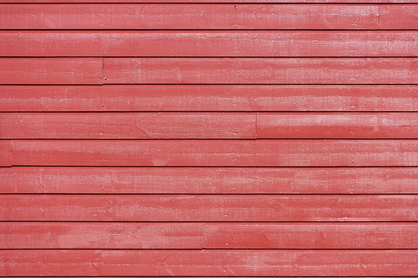Wand aus rotem Planken — Stockfoto