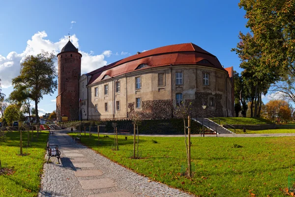 Kasteel in swidwin, Polen. — Stockfoto