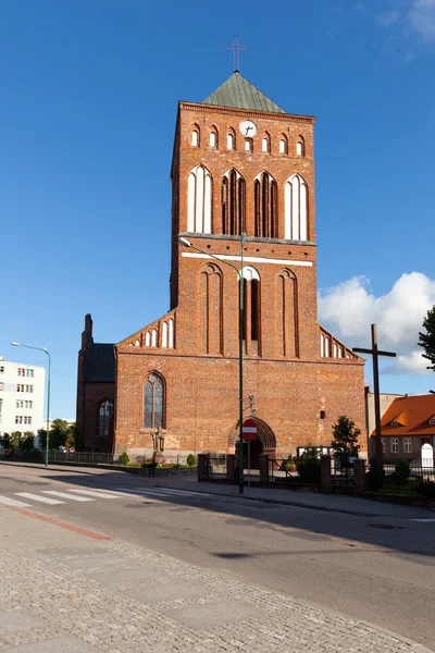 Alte historische Kirche in swidwin — Stockfoto
