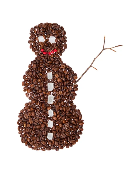 Boneco de neve café — Fotografia de Stock