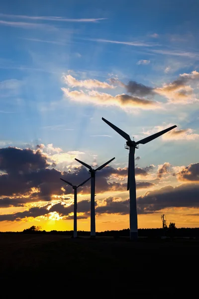 Geradores de energia eólica — Fotografia de Stock
