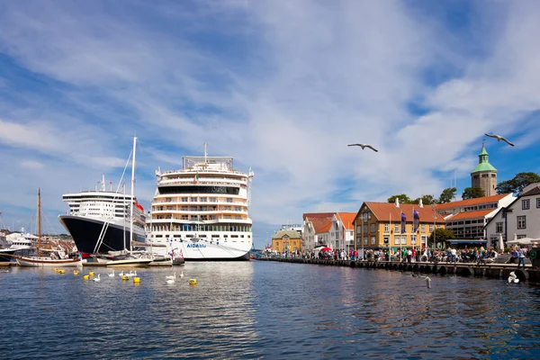 Port, stavanger, Norvégia. — Stock Fotó