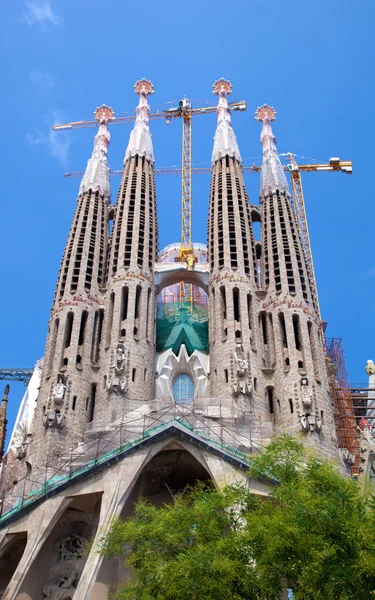 La katedrále sagrada familia v Barceloně — Stock fotografie