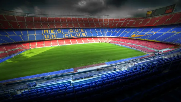 Estádio Camp Nou em Barcelona, Espanha — Fotografia de Stock