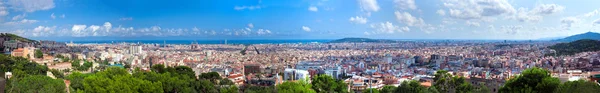 stock image Barcelona, Spain skyline panorama