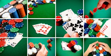 Casino gambling concept clipart