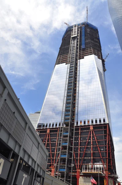 stock image Construction of World Trade Center tower