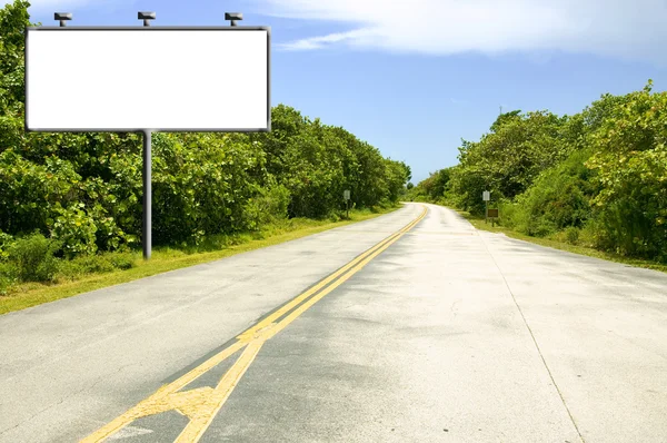 Billboard na silnici — Stock fotografie