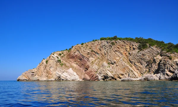 Rock coastline of Adriatic sea, landscape of Montenegro — Stock Photo, Image