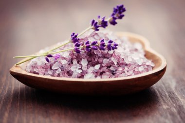 Lavender bath salt clipart