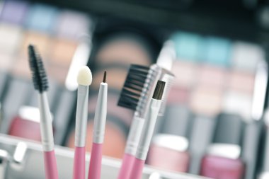 Make-up brushes clipart