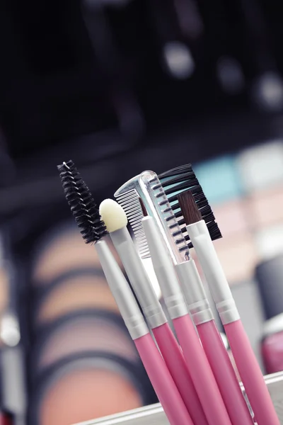 Makyaj fırçaları — Stok fotoğraf