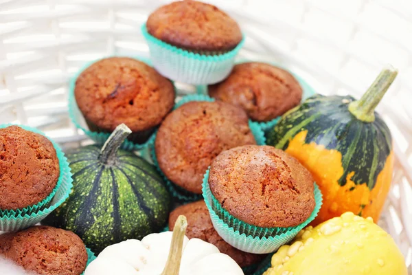 Pumpkin muffins — Stockfoto