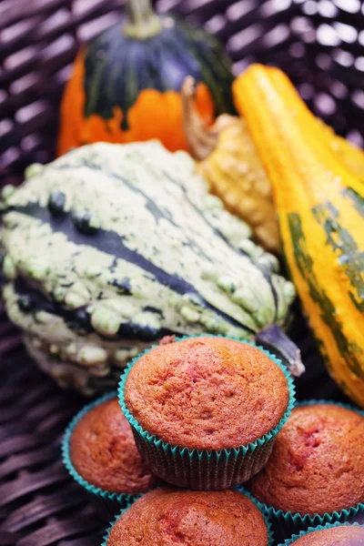 Muffins with pumpkin — Stock Photo, Image