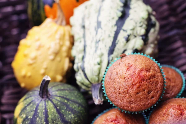 Muffins with pumpkin — Stock Photo, Image