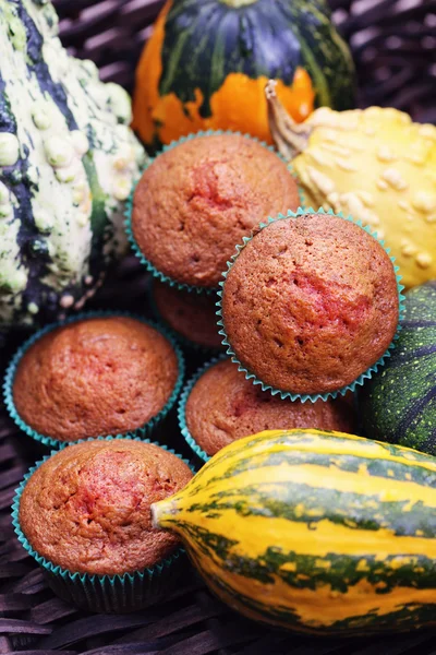 stock image Muffins with pumpkin