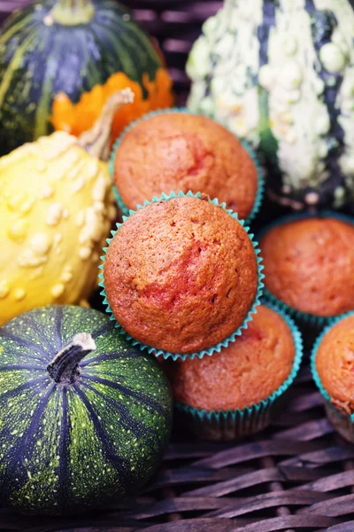 stock image Muffins with pumpkin