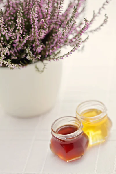 Herbal honey — Stock Photo, Image