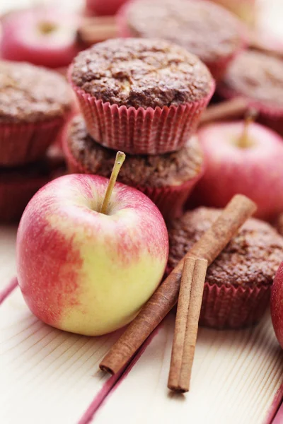 Muffins met apple — Stockfoto