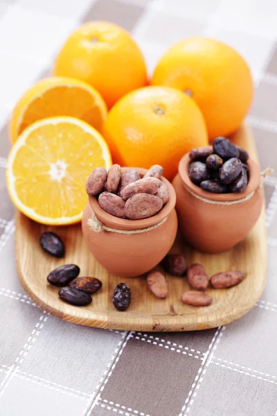 Kakao i pomarańczowy — Zdjęcie stockowe