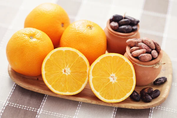 Kakao a oranžové — Stock fotografie