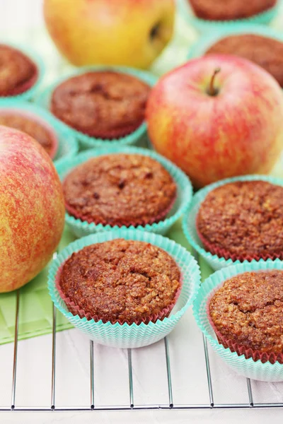 Muffins with apple — Stock Photo, Image
