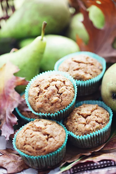 Muffins con pera — Foto de Stock