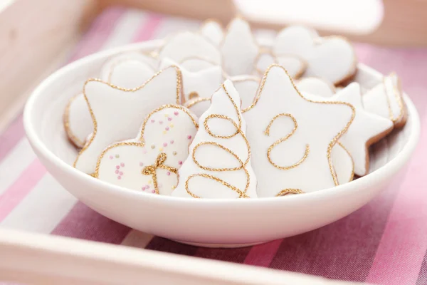 Λευκό gingerbreads — Φωτογραφία Αρχείου