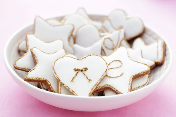 White gingerbreads — ストック写真