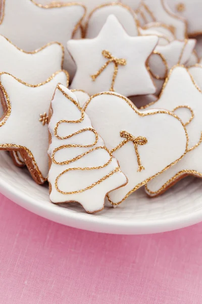 화이트 gingerbreads — 스톡 사진