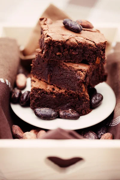 Delicioso brownie — Foto de Stock