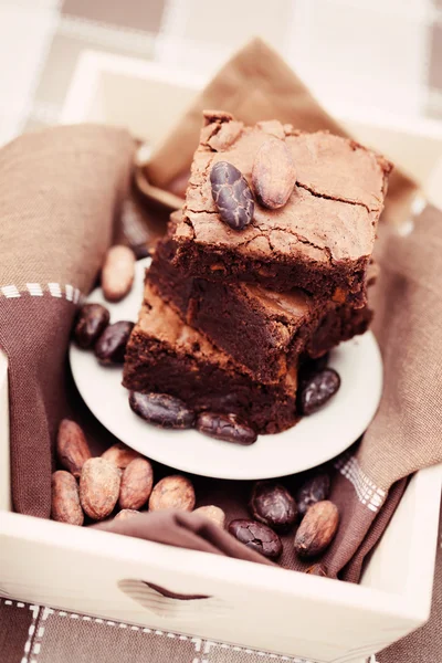 Delicioase brownie — Fotografie, imagine de stoc