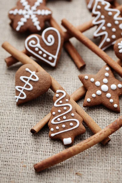 Gingerbreads with cinnamon — Stock Photo, Image