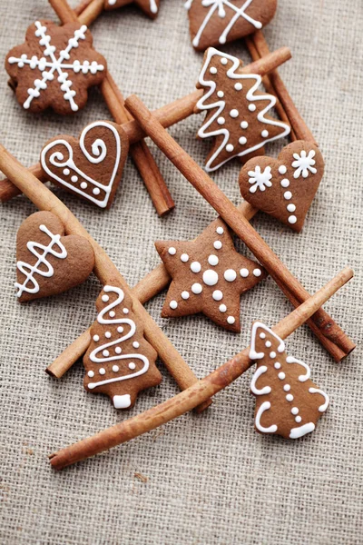 계 피와 함께 gingerbreads — 스톡 사진