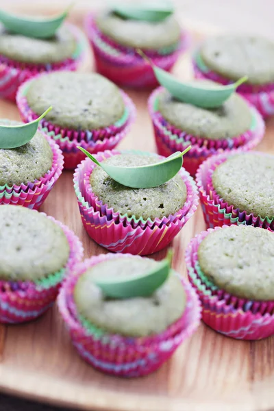 Muffins de chá verde — Fotografia de Stock