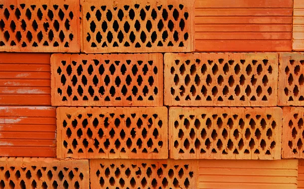 Close-up van geperforeerde keramische elementen — Stockfoto