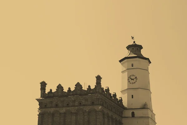 Gamla rådhuset i sandomierz, Polen. — Stockfoto