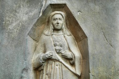 Holy mary statue clipart