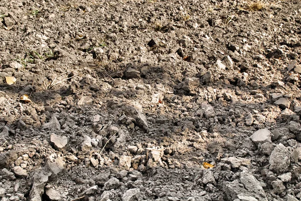 Részlet mező szántott talaj — Stock Fotó
