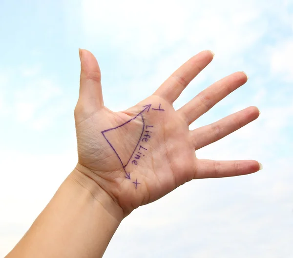 stock image Hand in the sky