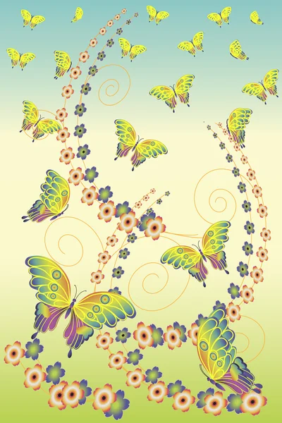 Schmetterlinge Stockillustration