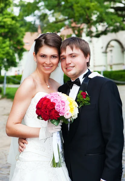 Menyasszony és a vőlegény — Stock Fotó