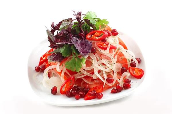 Salada com romãs — Fotografia de Stock