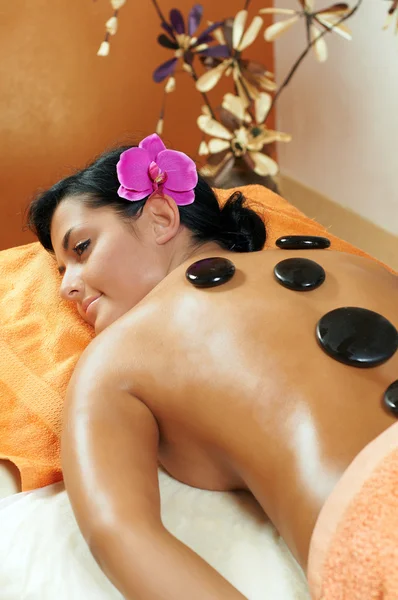 Stone therapy in Spa — Stock Photo, Image