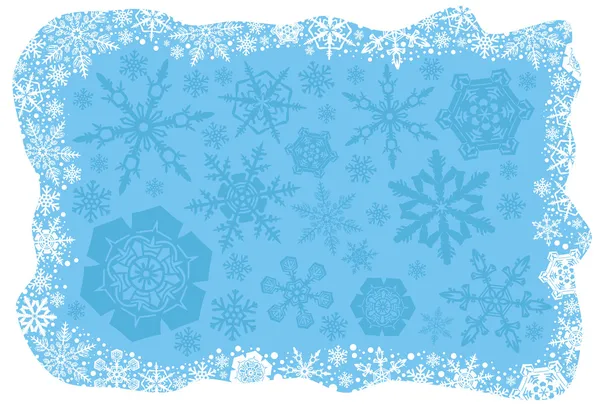 Noël flocons de neige fond — Image vectorielle