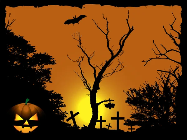 Halloween vector achtergrond — Stockvector