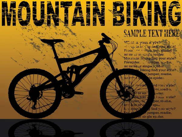 Flayer for mountain bikers — Stock Vector