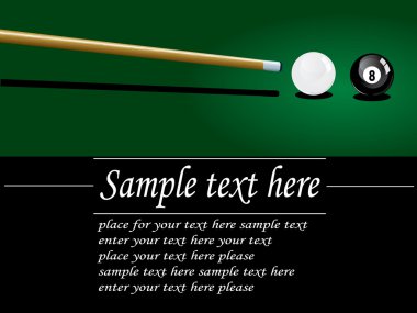 Snooker flayer design clipart